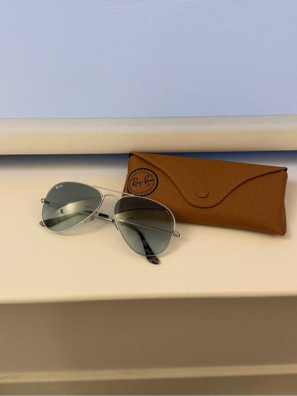 Ray-Ban Silver Evolve Aviator Sunglasses